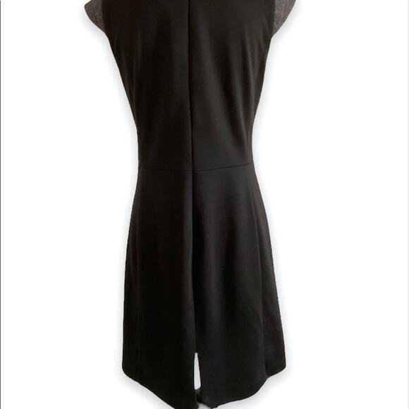 Saks Fifth Avenue Black bodycon cap sleeve dress gray & black size 8 - Picture 6 of 12